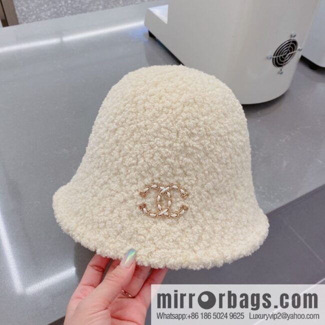 Chanel lamb bucket hat