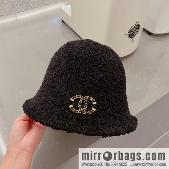 Chanel lamb bucket hat