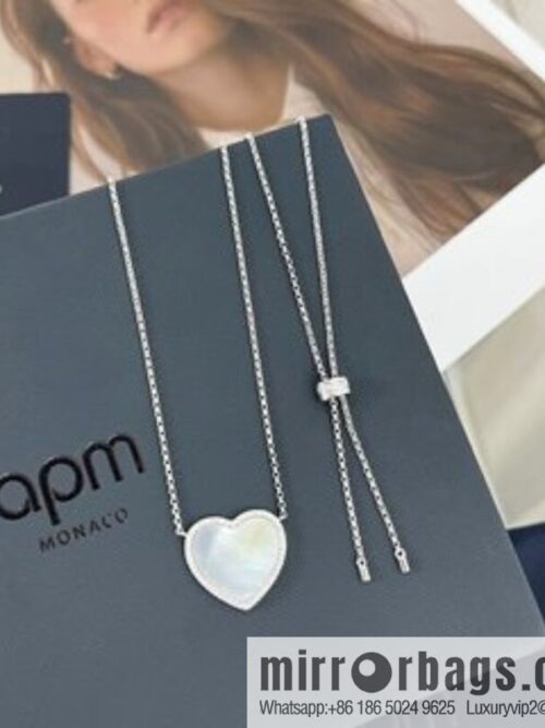 i1666187267_9186_3-800x80031bfbrnopa0122_20250715222534.jpg APM Monaco white mother shell love necklace adjustable