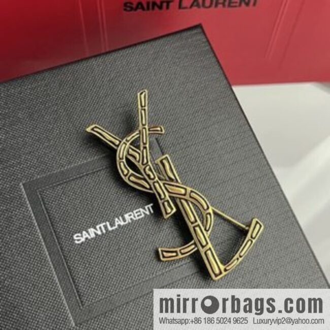 Saint Laurent YSL brooch