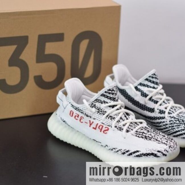 Yeezy Boost 350V2 white zebra coconut sports shoes, item number: CP9654