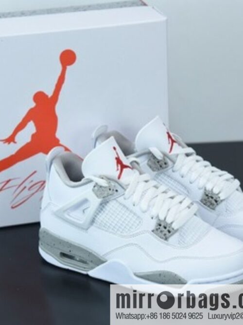 o_1f8heci6re2v8du1cmpoh61fj7fd-800x8000vvcoyeptfd77561_20250719072613.jpg Air Jordan 4 \"White Oreo\" KLAJ4 Joe 4 White Oreo Middle Help sneakers Part Number: CT8527-100