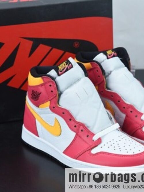 o_1fe0igg6n1j141hk11d181hfqcbd6c-800x800m5ilyn4l1on77660_20250719072708.jpg Air Jordan 1 Retro Hi OG \"Light Fusion Red\" AJ1 Joe 1 White Yellow Pink, High Top Culture Basketball Shoes 555088-603
