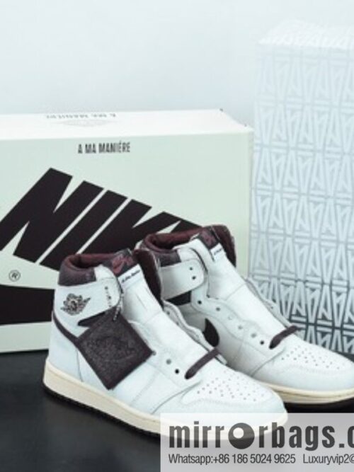 o_1fngc627k1aeu1ioctif5k19b11a-800x800yvga4inqida77770_20250719072813.jpg A Ma Maniére x Air Jordan 1 AJ1 Joe 1 gray-brown snake pattern, burst pattern, joint high-top man item number; DO7097-100