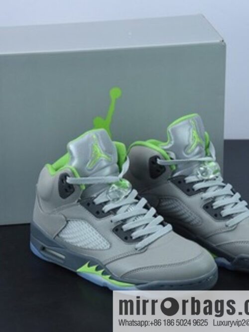 o_1g12rri9616c7s0ntpj1dc01ob314-800x800pup3wjt2xjs80592_20250719075544.jpg Air Jordan 5 \"Green Bean\" AJ5 Mung Bean reflective gray-green mid-top cultural basketball shoes, item number: DM9014-003