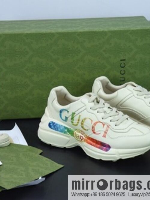 G05H6 Gucci Rhyton Vintage Trainer Sneaker Gucci Daddy Shoes