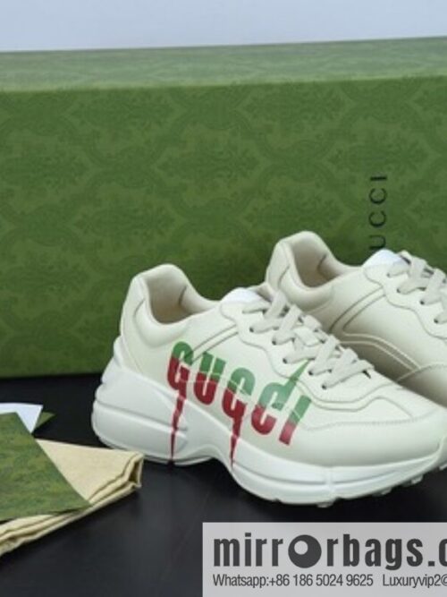 G05H6 Gucci Rhyton Vintage Trainer Sneaker Gucci Daddy Shoes