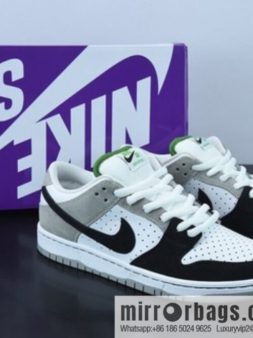 o_1g4homrb41mie873o9q1nsglufgi-1-800x800j2jzthm441n80823_20250719075758.jpg M00M5 pure original NK SB Dunk Low \"Chloroph yll\" gray-white-black, chlorophyll low-top casual sports skateboard shoes, item number: BQ6817-011