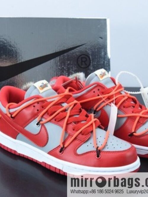 o_1g602f91a1pong81huiiajs79b-800x800qp3ntc2mjr080889_20250719075835.jpg Off-White x NK Dunk OW grey red, joint low-top sports and leisure shoes, item number: CT0856-600