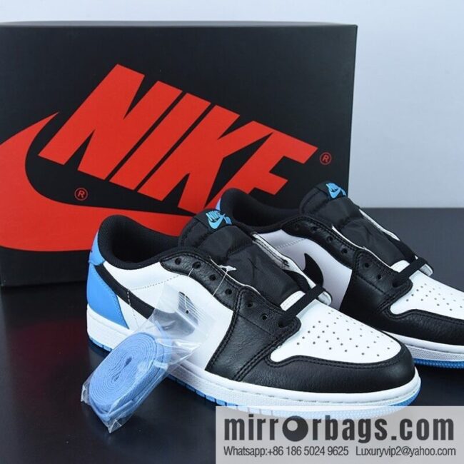 D0F5S4 pure original Air Jordan AJ1 Low OG black and blue toe low top, item number: CZ0790-104