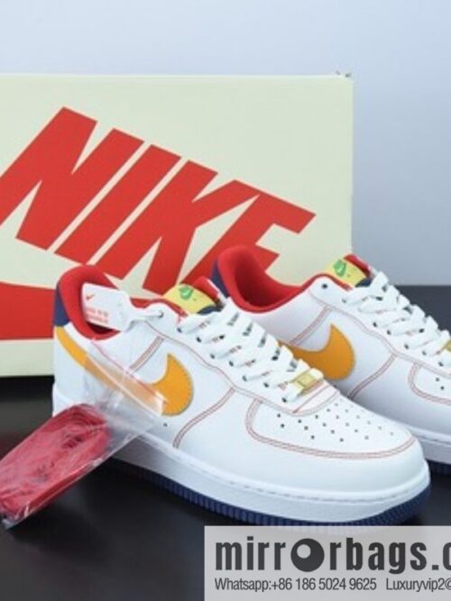 o_1g80e5ukho1v1mckncghbric1cp-800x800yxirthvwkmn80251_20250719075230.jpg Nk Air Force 1 \'07 Low \"leather (fabric) white orange hook, Air Force No. 1 low-top casual board shoes, item number: AF1234-010