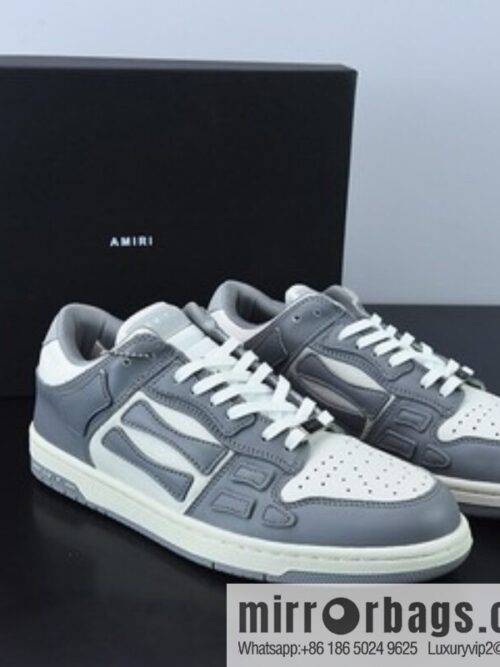 G03H4 AMIRI 21SS SKEL-TOP Bone Low Top