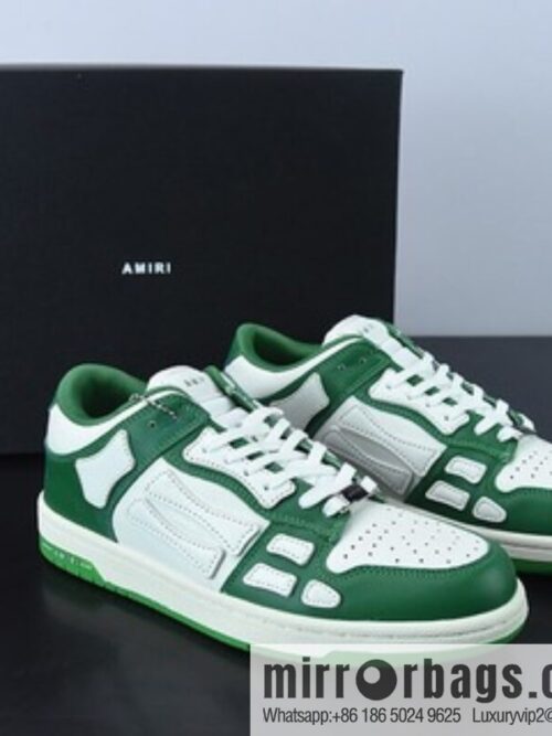 G03H4 AMIRI 21SS SKEL-TOP Bone Low Top