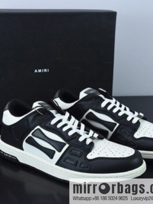 G03H4 AMIRI 21SS SKEL-TOP Bone Low Top