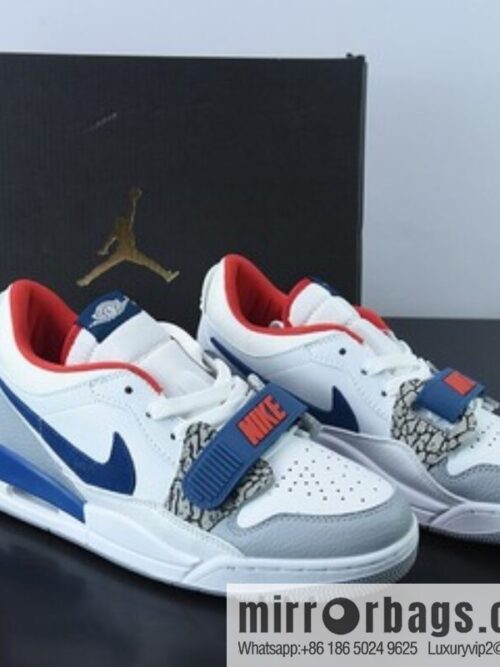 o_1g9rmbh681ue1cfv18ps18chuedko-800x800i2hk3mlw2t571941_20250719062254.jpg Nk Air Jordan Legacy 312 Low \"White/Grey Fog/Blue/Red\" Jordan \"White Fog Grey Treasure Blue and Red Burst\" sneakers Item number: CD7069-104