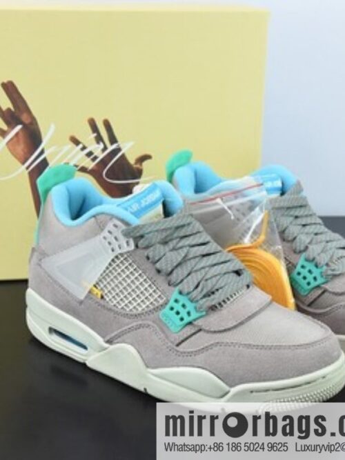 o_1ga0saf7vqaeiaj1hhb109ac598v-800x800zvflykmfrck71578_20250719061933.jpg Air Jordan 4 AJ4 gray-green Union LA joint 30th anniversary sneakers item number: DJ5718 242