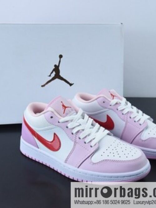 o_1gab1squ519cb133q1pd81ardkdd76-800x8003kft11bzu1m70066_20250719025210.jpg NK Air Jordan1 Low AJ1 Jordan generation low-top white pink hook women\'s low-top board shoes, item number: DR0758-170