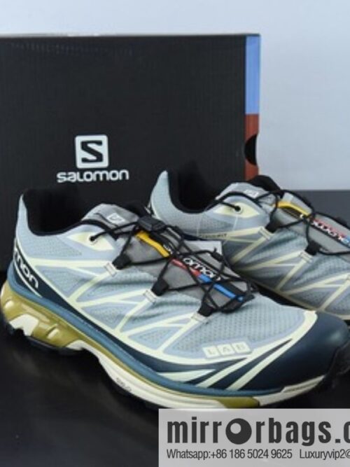 Salomon Salomon XT-6 Mist Blue Vintage Functional Trend Casual Running Shoes 414551