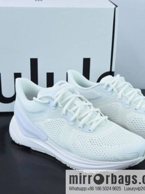 Lululemon W Blissfeel Run Low Help Women Fitness Training Breathable Casual Sports Jogging Shoes \"Woven White\" LW9EF2S