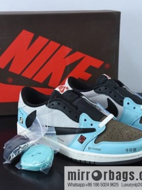 o_1gdsfkoon14ed15e01cjgq4bdns6e-800x800txwag4v42dd60231_20250719004916.jpg Travis Scott x Air Jordan 1 Low Grey Black Blue/Jack Barb Low Top, Item Number: DM7866-009