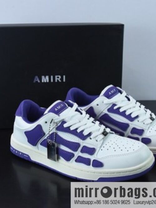 o_1ge45l0a575e1e3s1p5imgp8hcs-800x800zdsvkopyqb060055_20250719004737.jpg AMIRI Skel Top Hi Sneakers Skeleton Low Top Board Shoes, White Purple