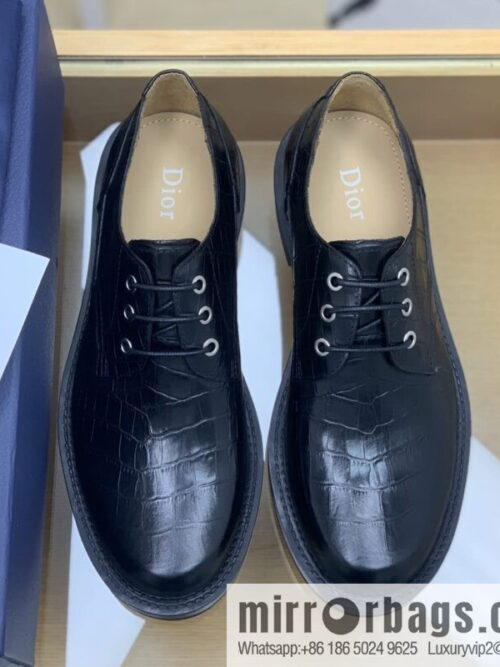 wsxc1667650936987_0-800x800hz4pbfdqivn51126_20250718225315.jpg Dior Crocodile Embossed Men\'s Derby Shoes