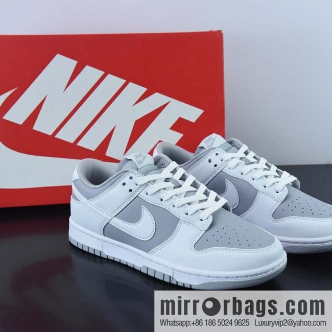 Nike Dunk Low Nike Gray White Low Top Vintage Casual Board Shoes DJ6188-003
