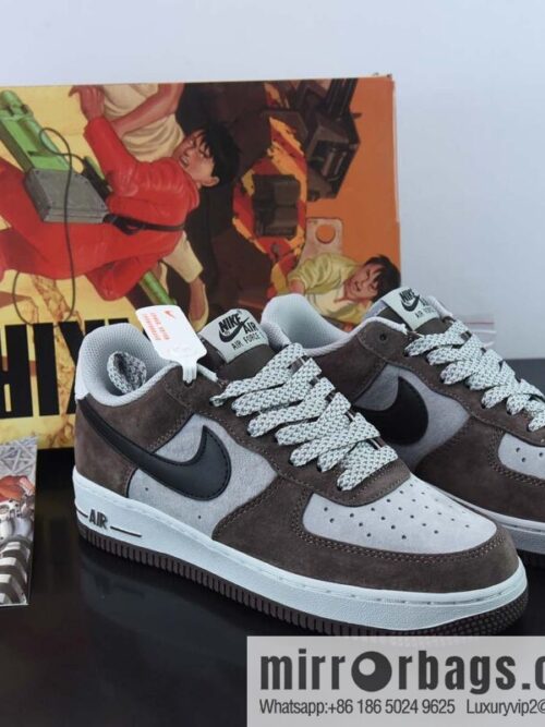 wsxc1668341117721_4-800x800j55nrpjvxl050600_20250718043118.jpg AKIRA × Nike Air Force 1 Low \'07 Mocha Black, Gypsy color scheme Air Force No. 1 low-top casual board shoes, item number: DC3366-323