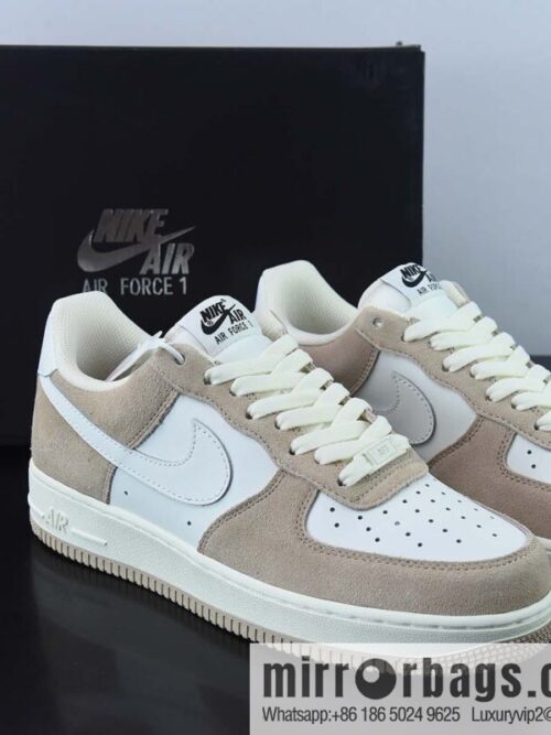 wsxc1668341119245_4-800x800nzii4clpng550589_20250718043109.jpg Nike Air Force 1 Low \'07 Suede, White Brown, Wheat color scheme Air Force No. 1 Low Top Casual Board Shoes Item Number: LZ6699-522