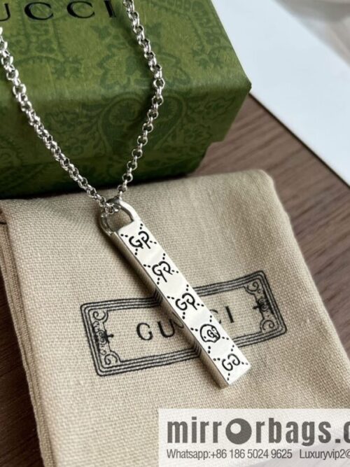 wsxc1669121246728_2-800x800tgp2o3axk0j205763_20250709070940.jpg New Gucci Gucci His & Hers double G skull head strip necklace