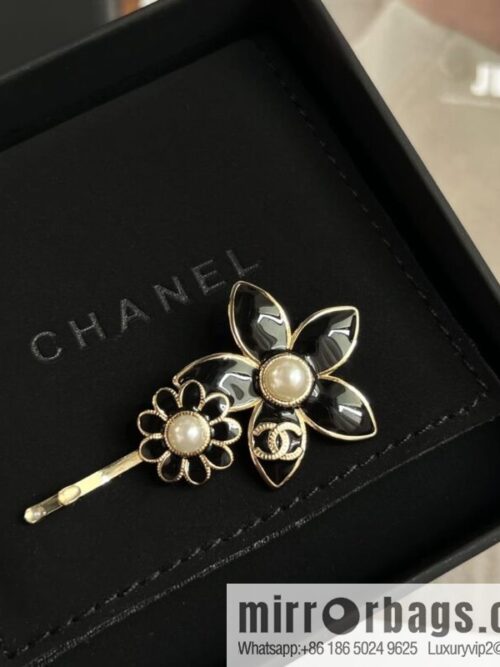 wsxc1669121256167_0-800x800mjraq4fdmte205717_20250709070820.jpg New ☑️ Chanel double c black flower hairpin hairpin