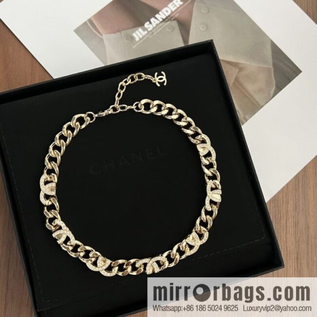 New ☑️ Chanel semi-double c chain strap bracelet necklace