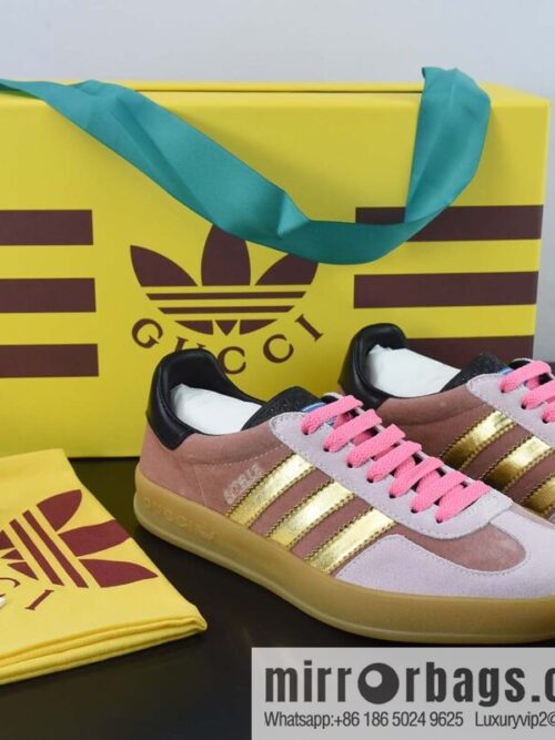 wsxc1669459572102_4-800x800ukp5kqfb0ez45869_20250718032654.jpg Adidas x GUCCI heavy joint clover logo iconic low-top casual board shoes
