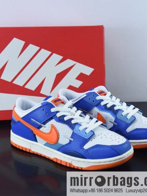 wsxc1670068935573_4-800x800p4sjou2gntq44176_20250718030057.jpg Nike SB Dunk Scrap Low \"Knicks\" Slam Dunk Series Low Top Classic Versatile Casual Sports Shoes \"patchwork Blue Orange White\" DM0128-100