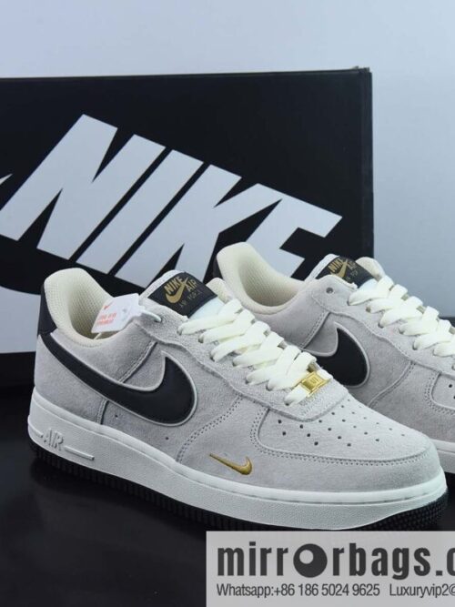 wsxc1670242566960_4-800x800q4glcrbajwx43630_20250718025419.jpg Nike Air Force 1 Low \'07 small hook black suede, Air Force One low help item number: KK5636-810