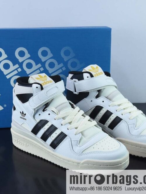 wsxc1670501867542_4-800x800s2yfw5b0dji41688_20250718022858.jpg Adidas Clover Originals Forum 84 High Roman series velcro high top Vintage lace-up versatile casual sports shoes \"leather (fabric) beige black\" GY5847