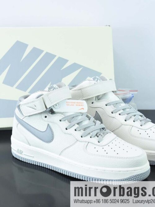 wsxc1670587930679_4-800x800thbtfx45p3k41545_20250718022706.jpg NK Air Force 1 \'07 Mid \"Beige/Grey\" Air Force One Classic Medium Help Versatile Casual Sports Board Shoes \"leather (fabric) beige soot\" PA0920-608
