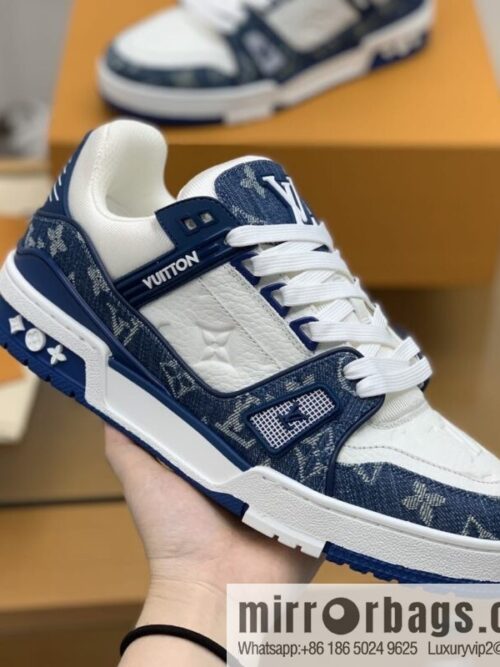 wsxc1670672743511_4-800x800jtslxobo5id41490_20250718022625.jpg LV/Louis Vuitton His & Hers running shoes made of blue denim patchwork and white leather