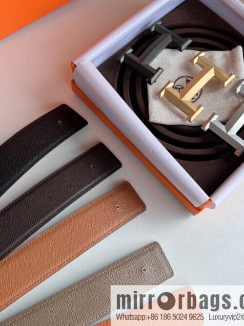 wsxc1671020988746_0-800x800ekb51ic0iak41418_20250718022543.jpg HERMES Hermès with thin H rhombus metal buckle men\'s 3.8cm waist belt