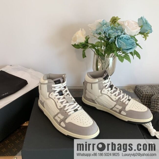 Handmade Unisex His & Hers high top bone shoes with double leather fit