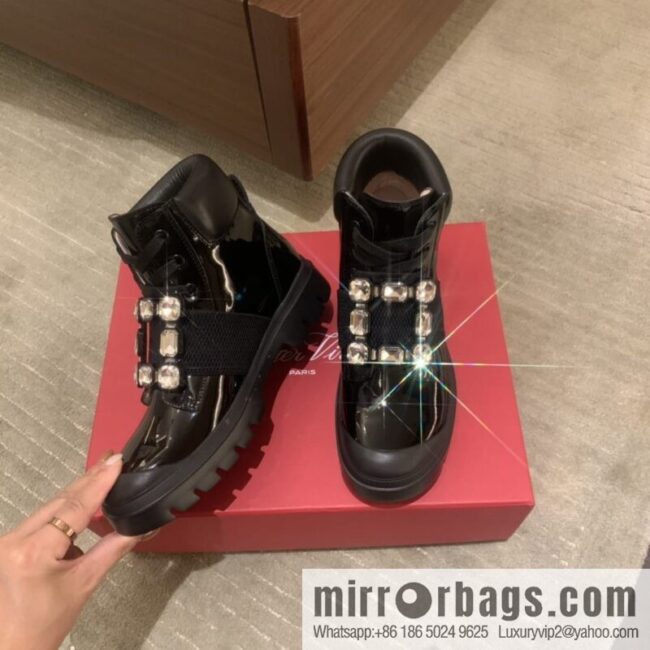 RV Walky Viv Cloud Rhinestone Square Buckle Boots/Boots