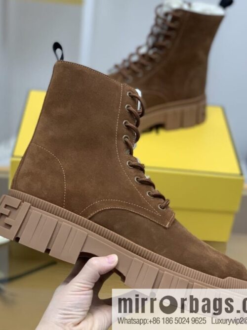 wsxc1672055440809_3-800x800vqvibwts5xt38757_20250718015543.jpg Fendi, new men\'s bare boots made of brown velvet leather (fabric)