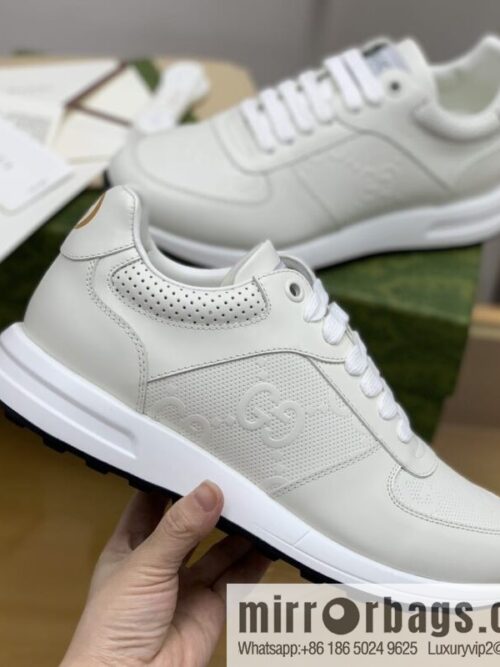 wsxc1672055441861_4-800x8001rewcrsl0xk38746_20250718015535.jpg Gucci Gucci uses white leather letter embossed men\'s sports running shoes