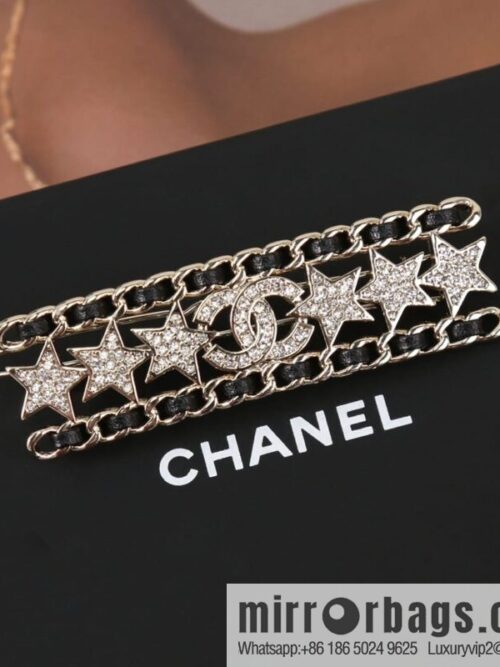 wsxc1673266009093_0-800x800h5kweakwkwu197991_20250709033843.jpg New ☑️ Chanel full diamond double c star black leather rope hairpin hairpin