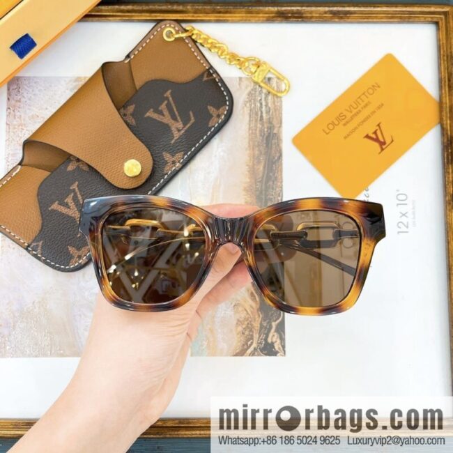 LV Louis Vuitton Square Unisex Sunglasses