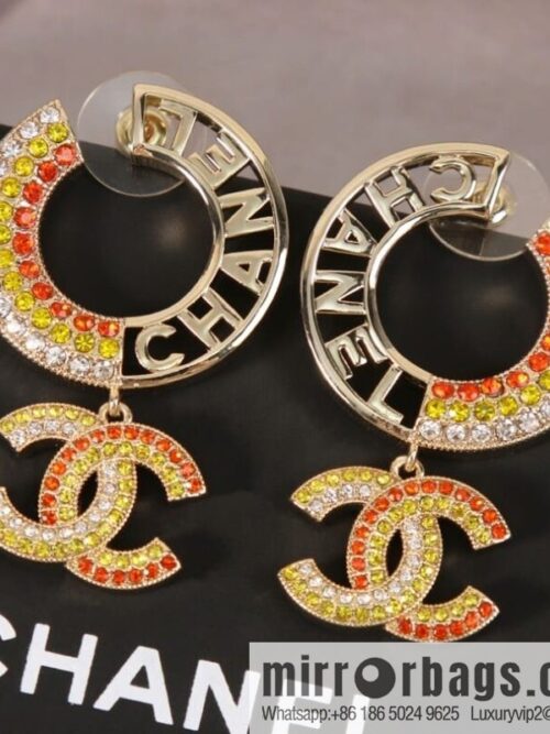 wsxc1676377617822_0-800x800eybsqwb2pze194380_20250709014945.jpg New ☑️ Chanel c2 double c colored diamond round stud earrings