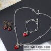 wsxc1676809494995_8-800x800cuc435024hy194070_20250709013944.jpg New Gucci Gucci strawberry π necklace bracelet stud earrings