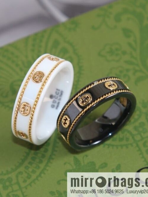 wsxc1677328998827_0-800x800ww5jiq4p4gj190885_20250709000407.jpg New Gucci gucci double G black and white ceramic ring