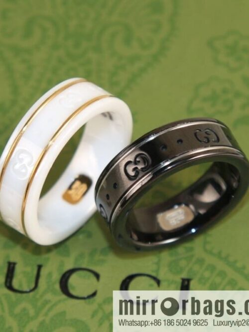 wsxc1677329002980_0-800x800cuv4fcxdayt190872_20250709000343.jpg New Gucci gucci double G black and white ceramic ring