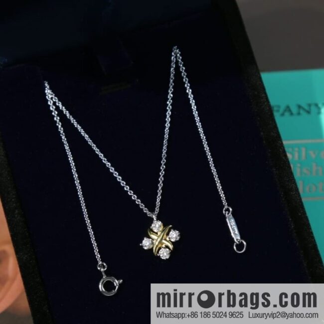 New ☑️ TIFFANY & Co. Tiffany & Co. Color separation cross necklace
